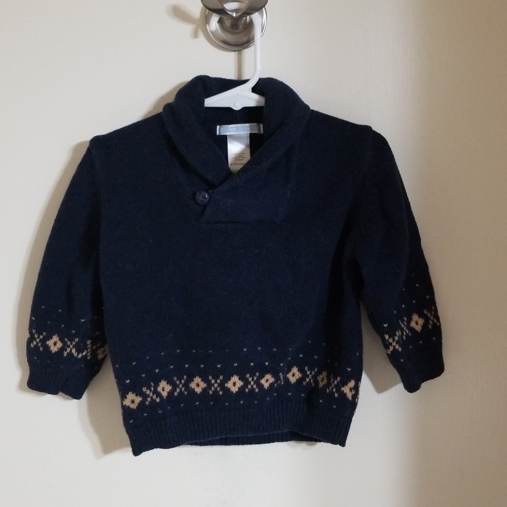 Janie and Jack navy boys sweater